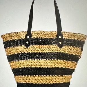 J Crew Striped Market Tote